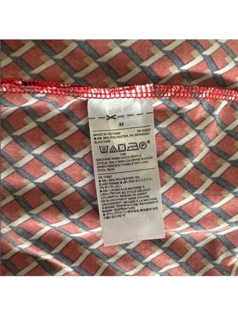 NWT Banana Republic Sleeveless Women’s Red and Navy Geometric Wrap Dress - Picture 16 of 16